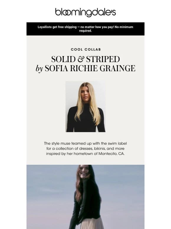 Cool collab alert: Solid & Striped by Sofia Richie Grainge