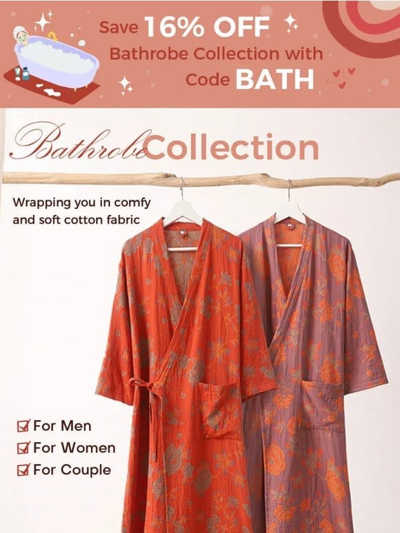 Cotton Robes for Men and Women