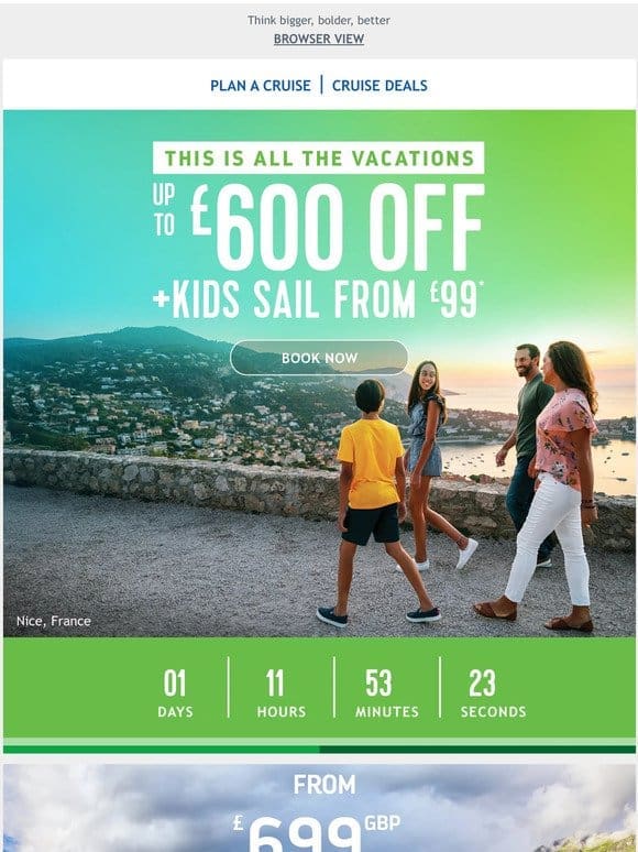 Cruise savings end soon…Are you coming?