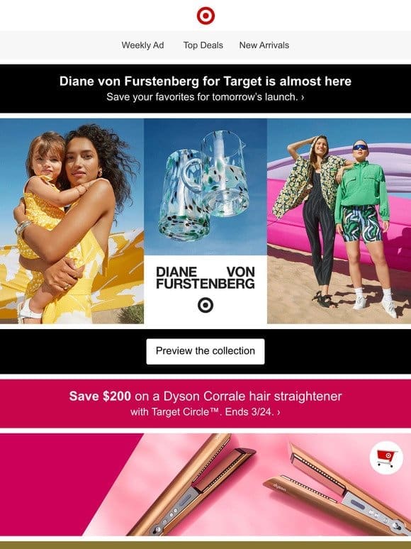 DVF for Target drops tomorrow!