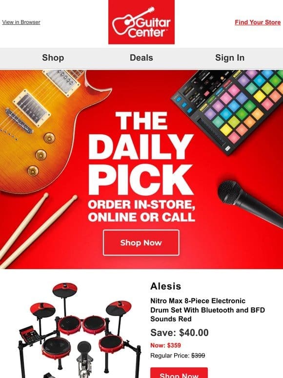 Daily Pick: Uncover your deal of the day