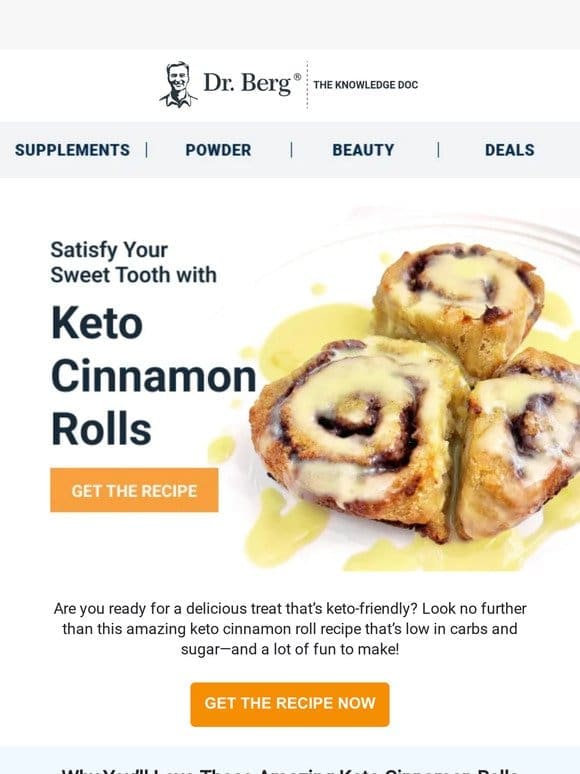 Delicious cinnamon rolls without the guilt!