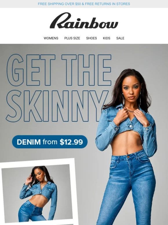Denim Collection From $12.99   Skinny Jeans Straight Off The Catwalk and More!