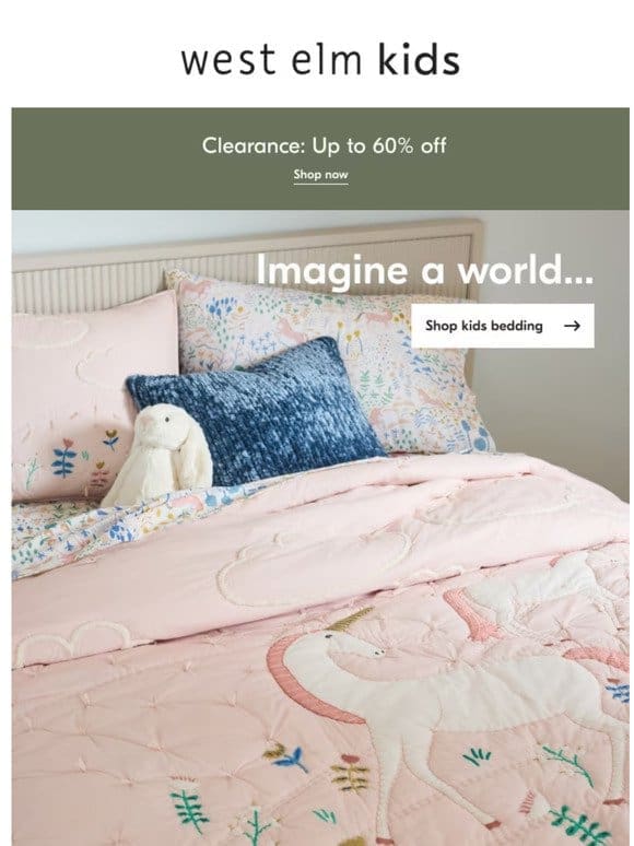 Design their dream world with fun themed bedding