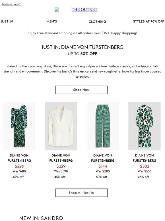 Diane von Furstenberg’s dream new-in dresses and more