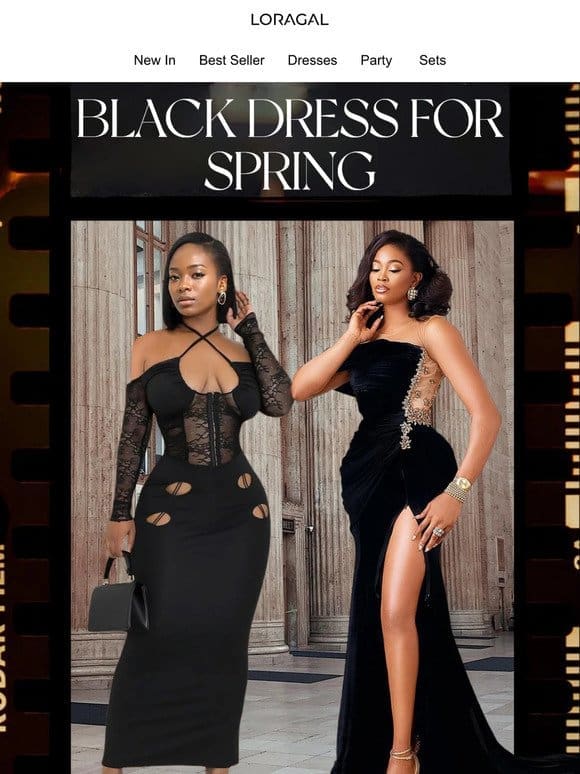 Discover Our Black Dresses for the Spring