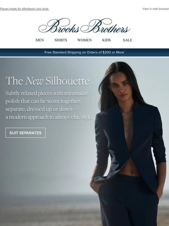 Discover the new classic suiting
