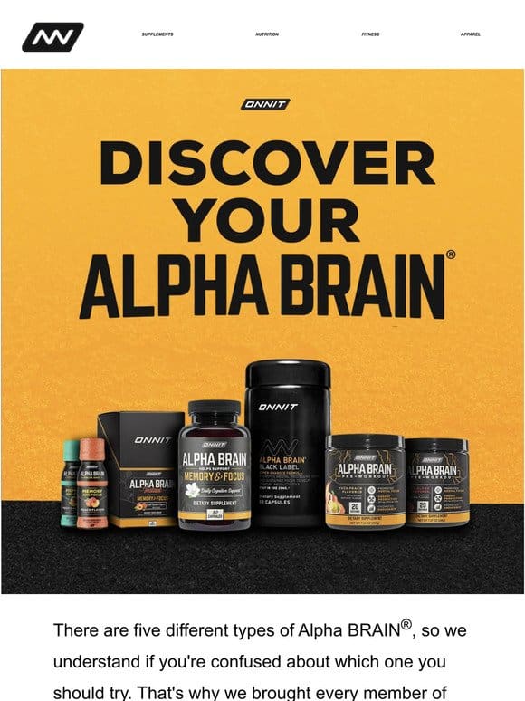 Discover your Alpha BRAIN®