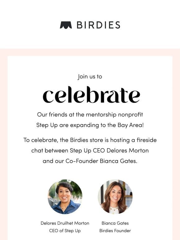 Don’t Forget! Join us in our SF store with nonprofit Step Up