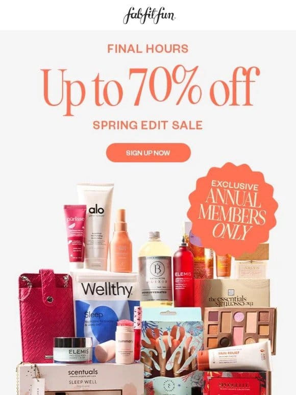 Don’t Miss Out! Spring Edit Sale & Free Gift with Annual Membership.
