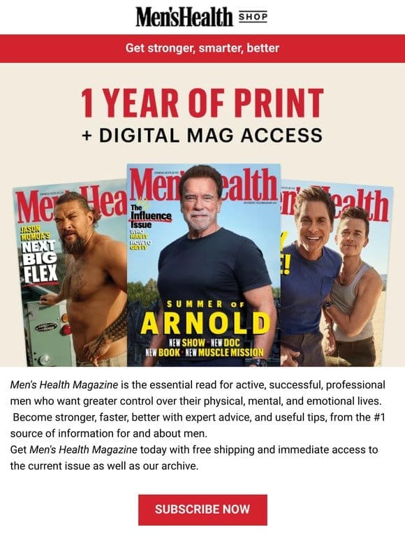 Don’t Miss This Special Offer From Men’s Health!