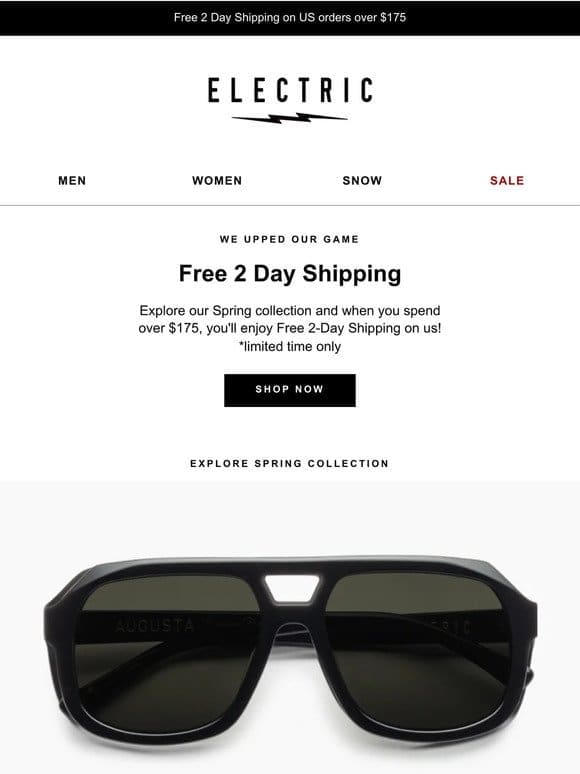 Don’t Wait， Free 2 Day Shipping