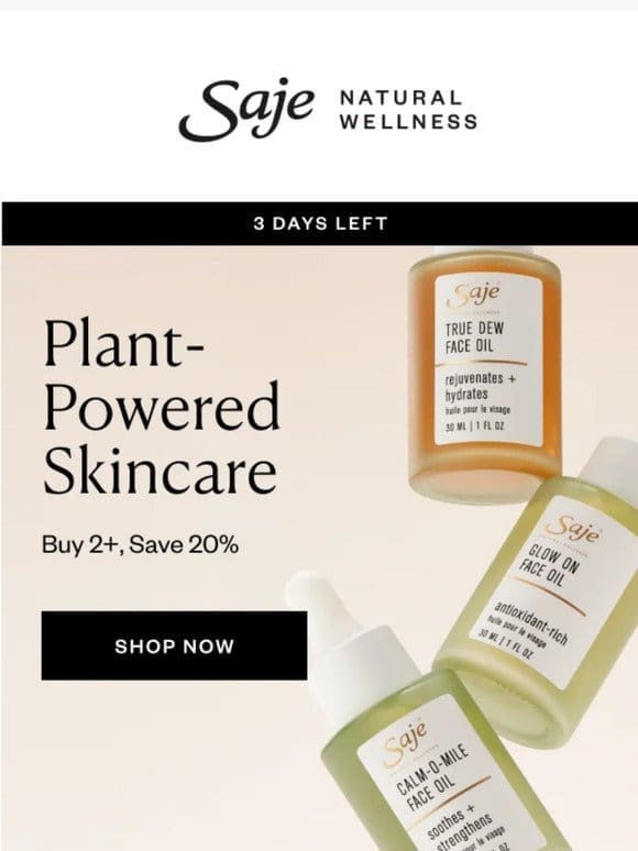 Don’t miss: 20% off skincare