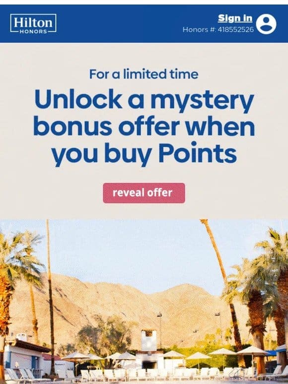 Don’t wait to unlock your mystery offer