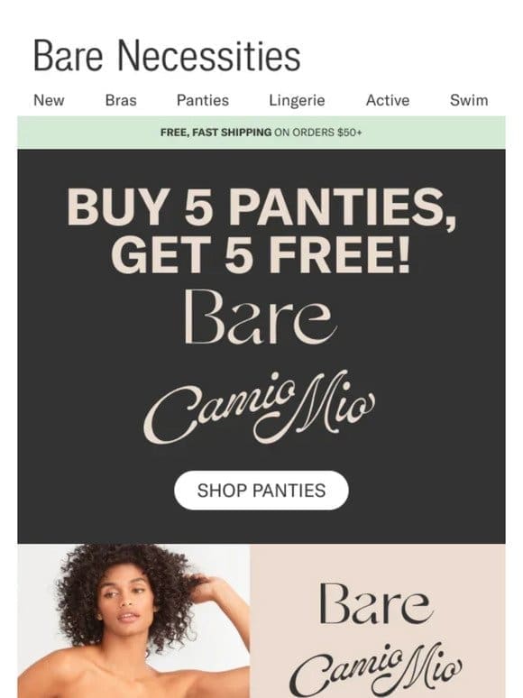 Double Up: Buy 5 Panties， Get 5 FREE