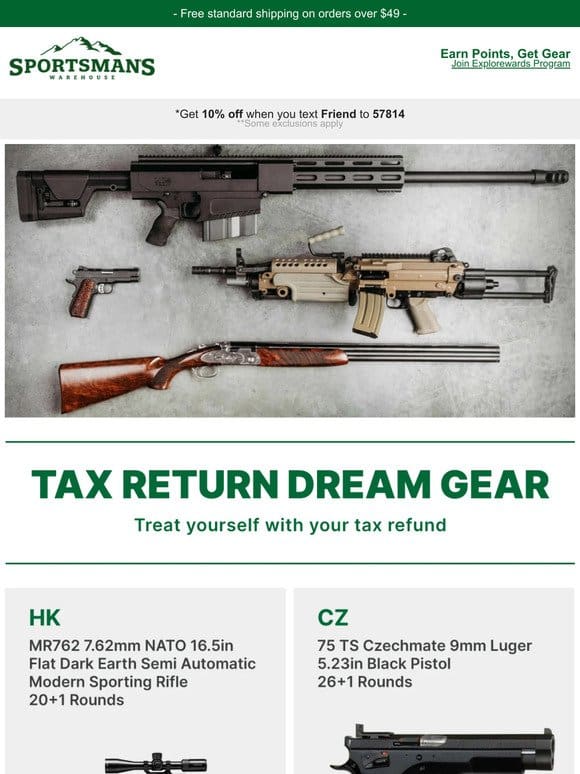 Dream Gear Awaits Your Tax Return
