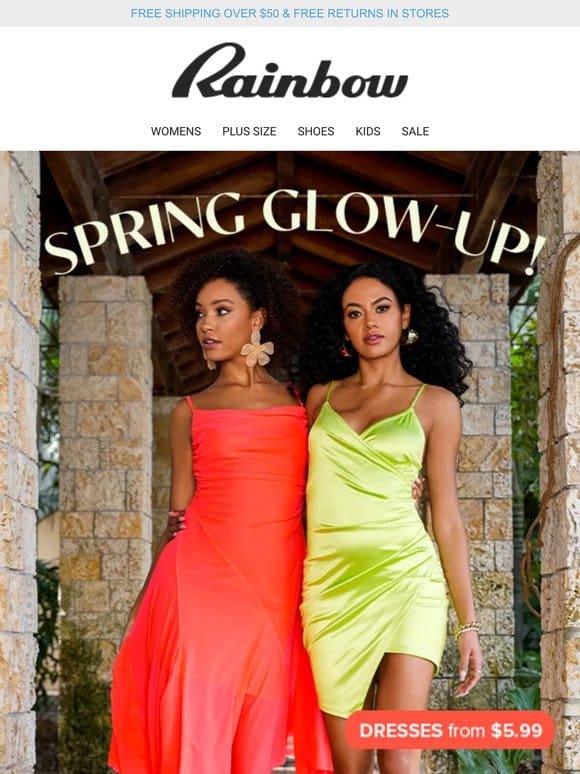 Dresses From $5.99   Spring It On!