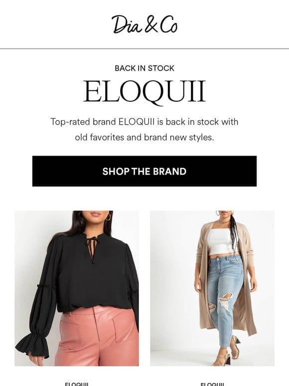 Drop Everything! ELOQUII Is Back In Stock