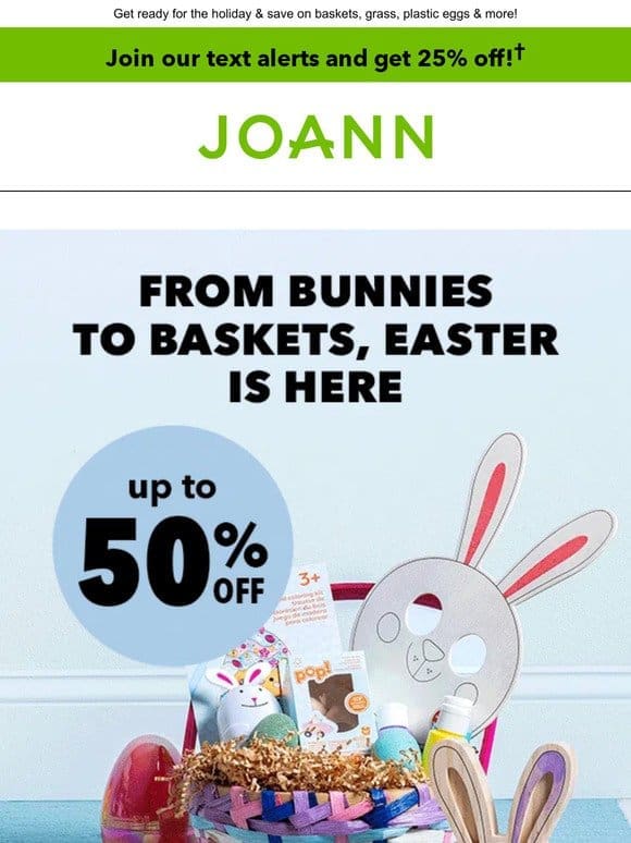 EGG-cellent Deals: Up to 50% off Easter essentials!