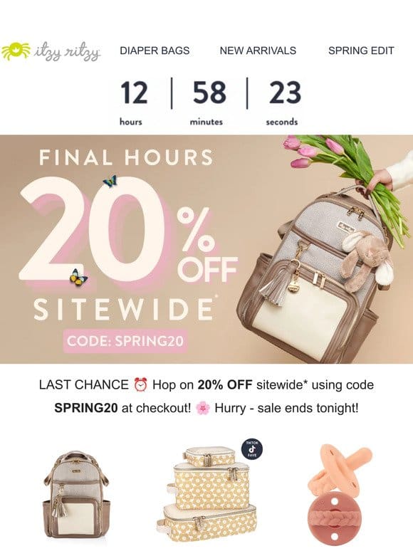ENDING: 20% Off Sitewide