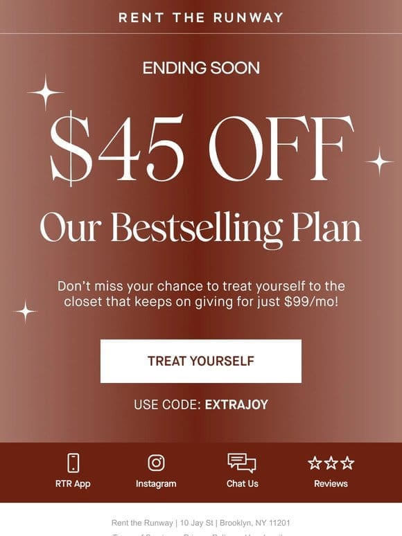 ENDING SOON: $45 off your plan