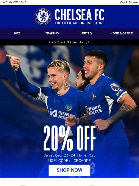 ENDS MIDNIGHT TONIGHT! 20% Off Selected Home Kit