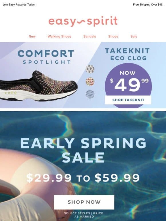 ENDS TOMORROW: The Early Spring Sale – Now $29.99 & Up