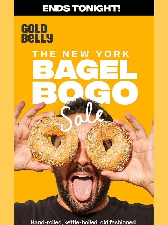 ENDS TONIGHT! NYC Bagels On Sale