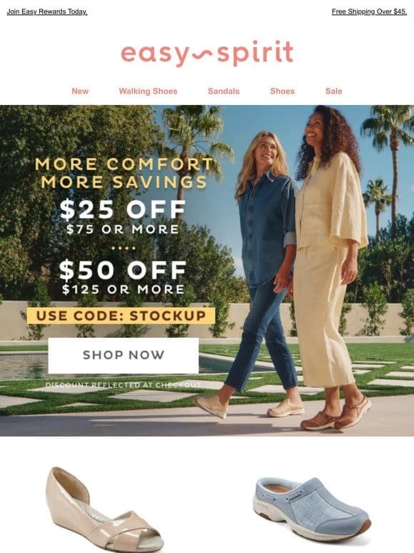 ENDS TONIGHT: Up to $50 Off New Sneakers， Sandals & Flats