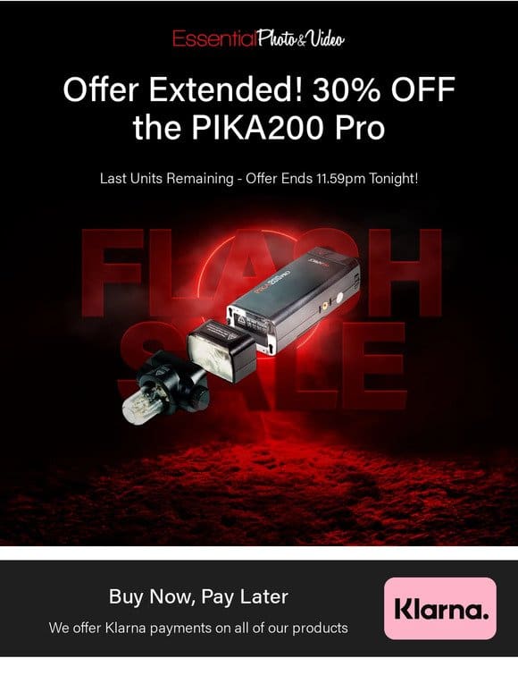 EXTENDED! 30% OFF the PIKA200 Pro – Last few units remain!