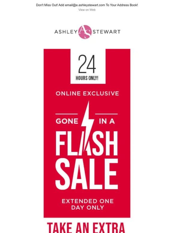 EXTENDED Flash Sale! Extra 50% off clearance