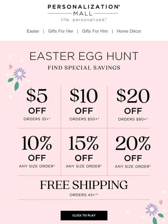 Easter Egg Hunt! Find Special Savings