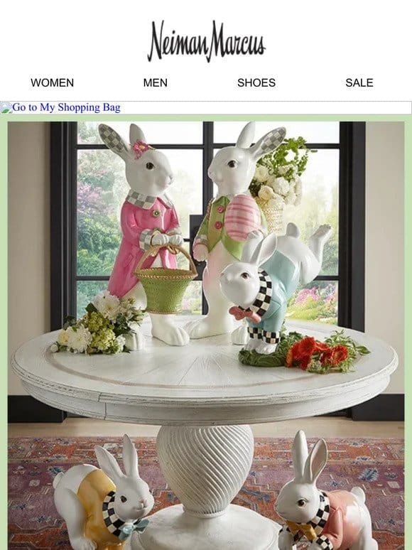 Easter decor from the inimitable MacKenzie-Childs