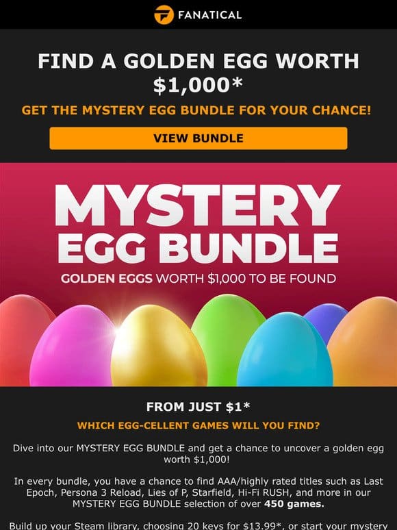 Eggciting prizes await! What will you find inside?