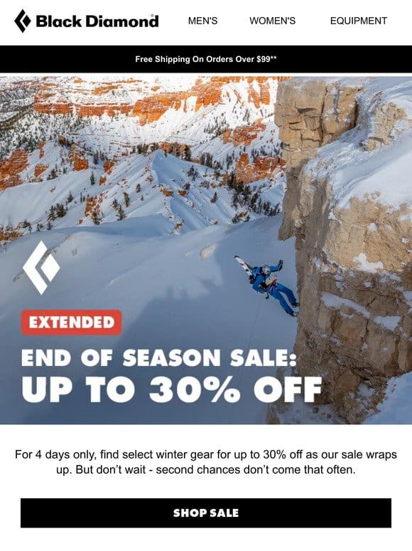 End of Season Sale EXTENDED