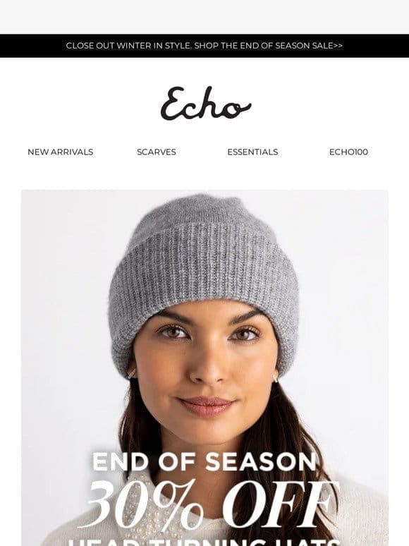 End of season savings on the comfiest hats
