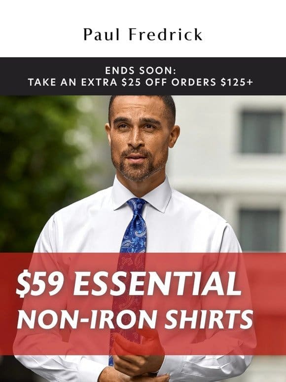 Ending soon: $59 essential shirts
