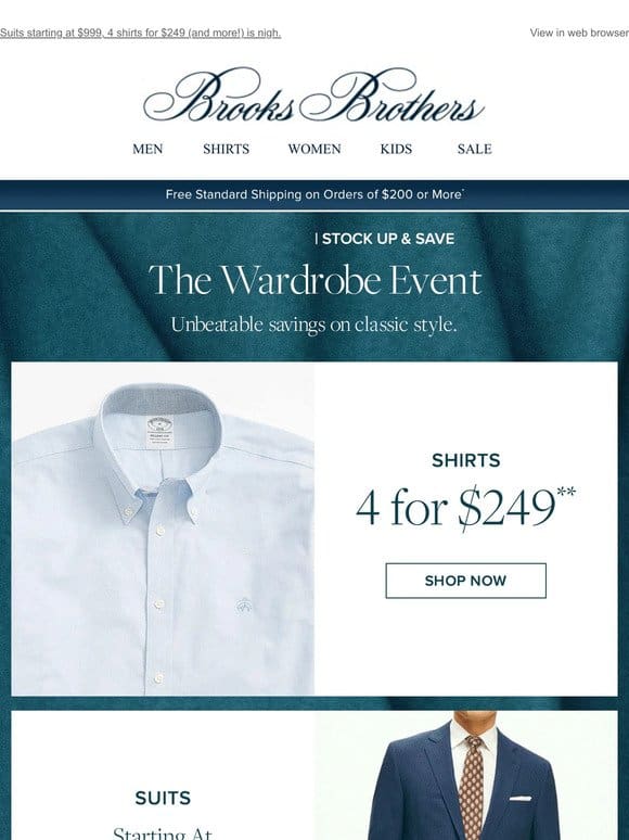 Ends Tomorrow: The Wardrobe Event