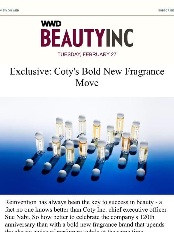 Exclusive: Coty’s Bold New Fragrance Play
