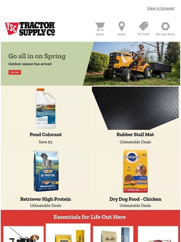 < Exclusive March favorites at Tractor Supply await you >