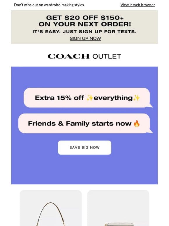 Exclusive Offer Inside: Extra 15% Off for Friends and Family!