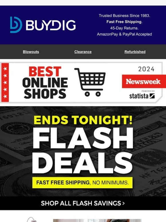 Expires Tonight! Best of Web Flash Deals Starts NOW!