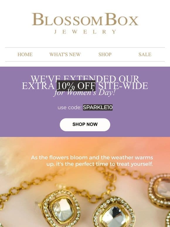 Extended!   EXTRA 10% OFF ON YOUR PURCHASE!