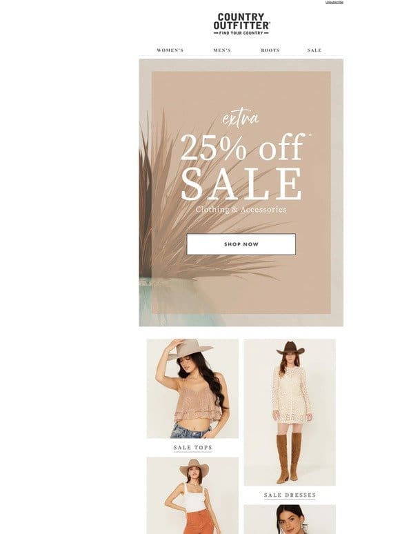 Extra 25% Off Sale Happening Now