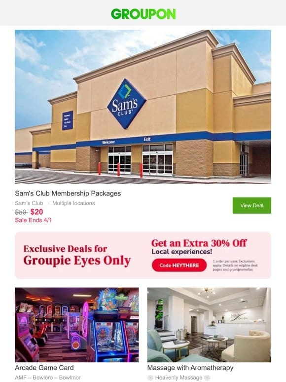 Extra $5 Off: Sam’s Club Membership for only $20!