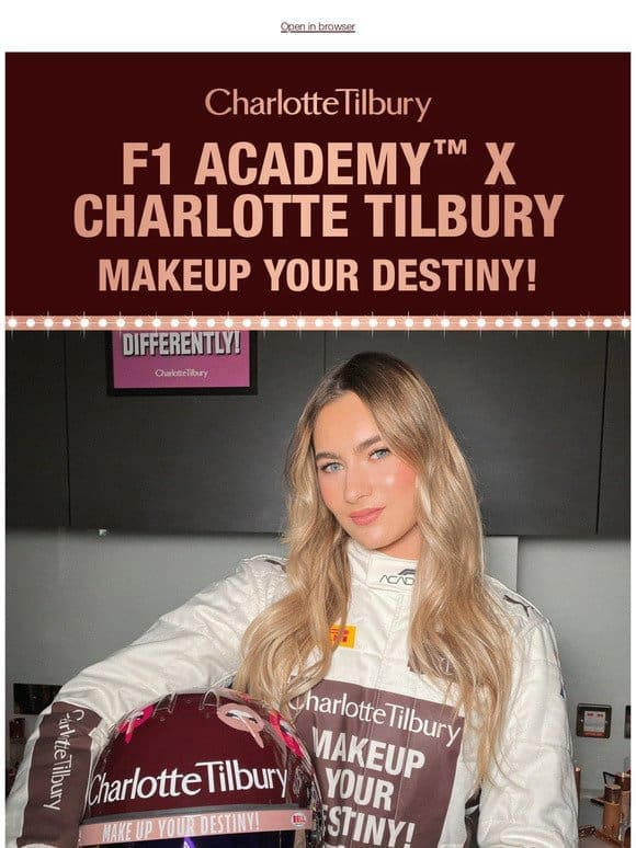 F1 Academy™ x Charlotte Tilbury