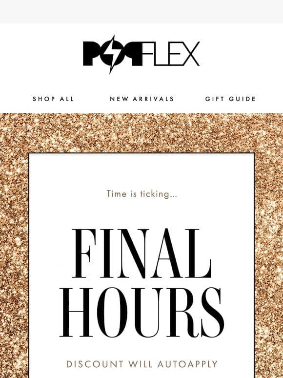 FINAL HOURS: Save 40% OFF sale items ⏳✨