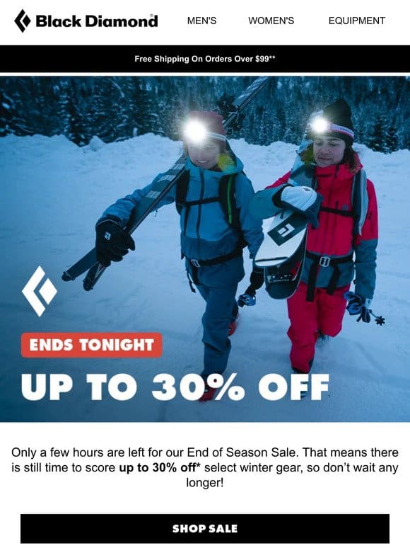 FINAL HOURS: Up to 30% Off