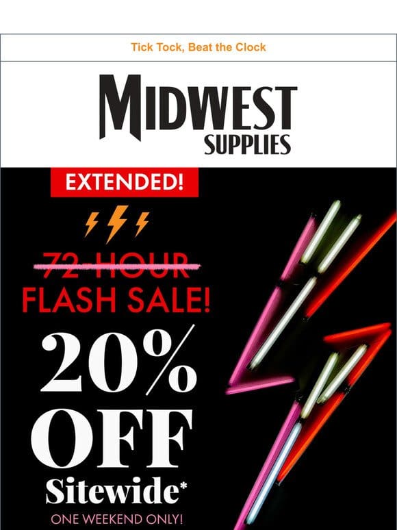 FLASH SALE ➡️ EXTENDED!
