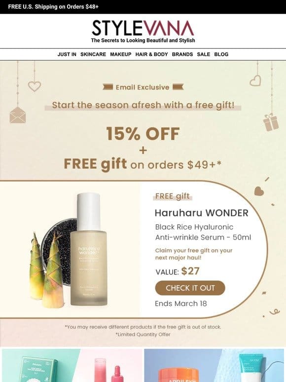 FREE GIFT for your spring refresh